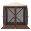 Pop Up Gazebo Tent, Pop-Up Screen Tent 4 Sided Canopy Sun Shelter with 4 Removable Privacy Wind Cloths & Mesh Windows