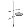 Swivel Campfire Grill, Fire Pit Grill Grate over Fire Pits, Heavy Duty Steel Grill Grates, 360° Adjustable Open Fire Outdoor Cooking Equipment