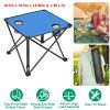 1Pc/2Pcs Options -- Foldable Camping Table Portable Picnic Table Lightweight Travel Desk with 2 Cup Holders Carrying Bag