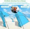 Beach Tent Sun Shelter UPF 50+,10x10 FT Beach Canopy Tent Sun Shade,Pop Up Beach Canopy with 8 Sandbags, Outdoor Beach Shade for Camping Trips
